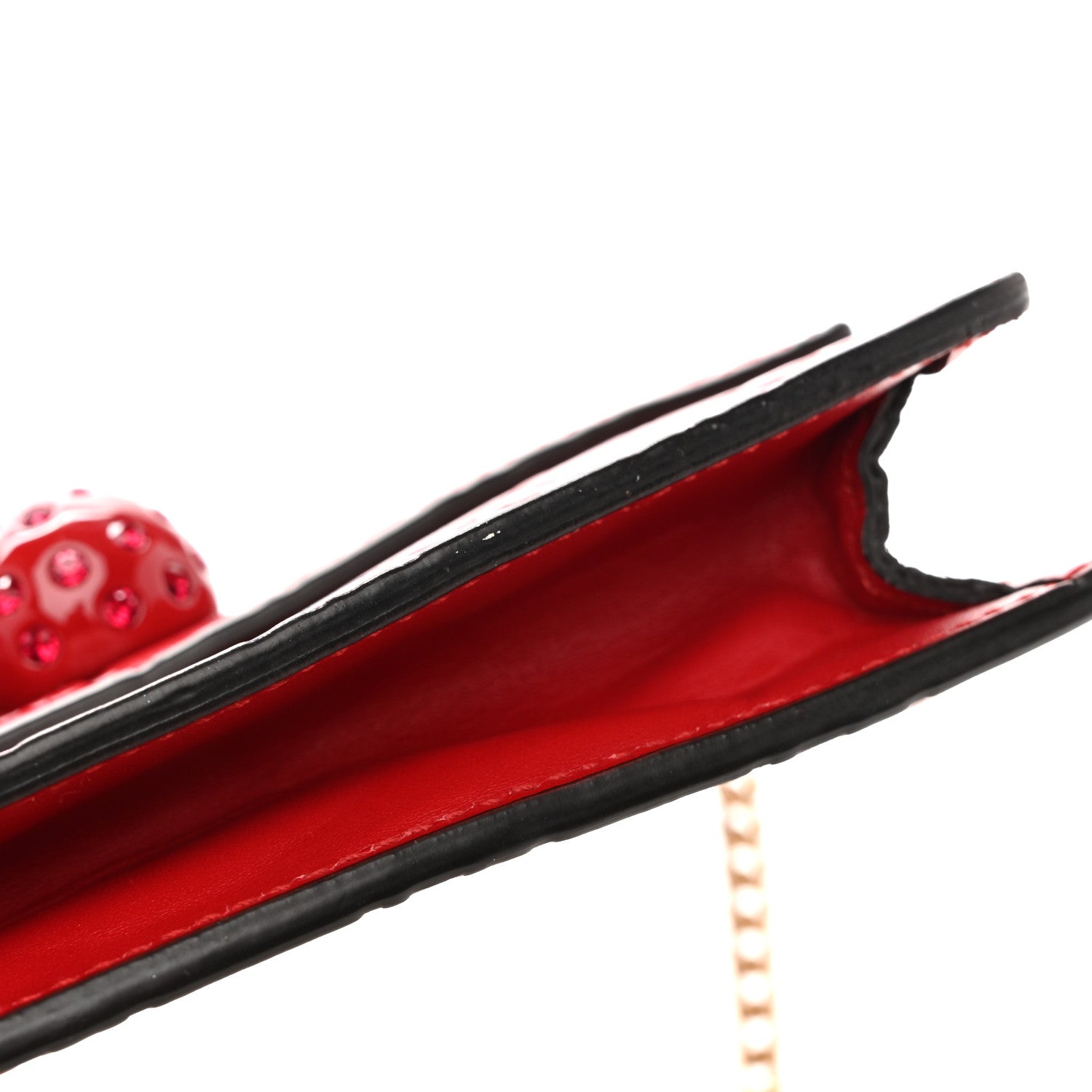 Gucci Guccissima Mini Cherry Chain Bag Hibiscus Red 11 of 12