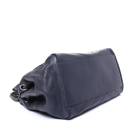 Saint Laurent Vintage Lambskin Chevron Monogram Medium Nolita Dark Smog 1 of 13