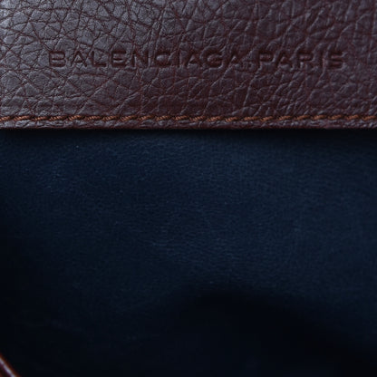 Balenciaga Grained Calfskin Tube Top Handle Tote Burgundy 6 of 9