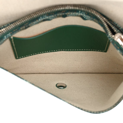 Goyard Goyardine Plumet Wallet Clutch Green 5 of 12