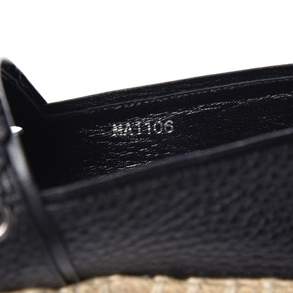 Louis Vuitton Calfskin Tropical Bloom Espadrille Flat 36 Black 8 of 9