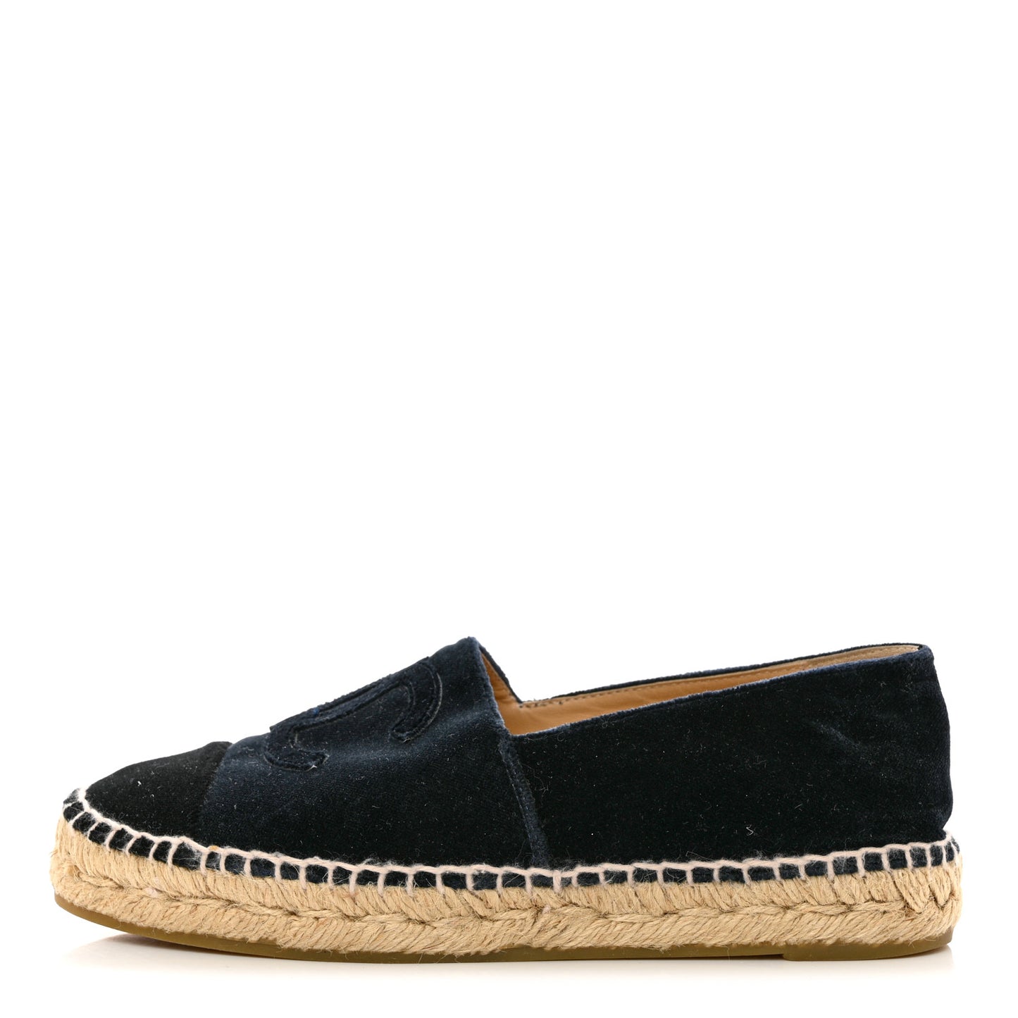 Velvet CC Espadrilles 36 Dark Navy Black