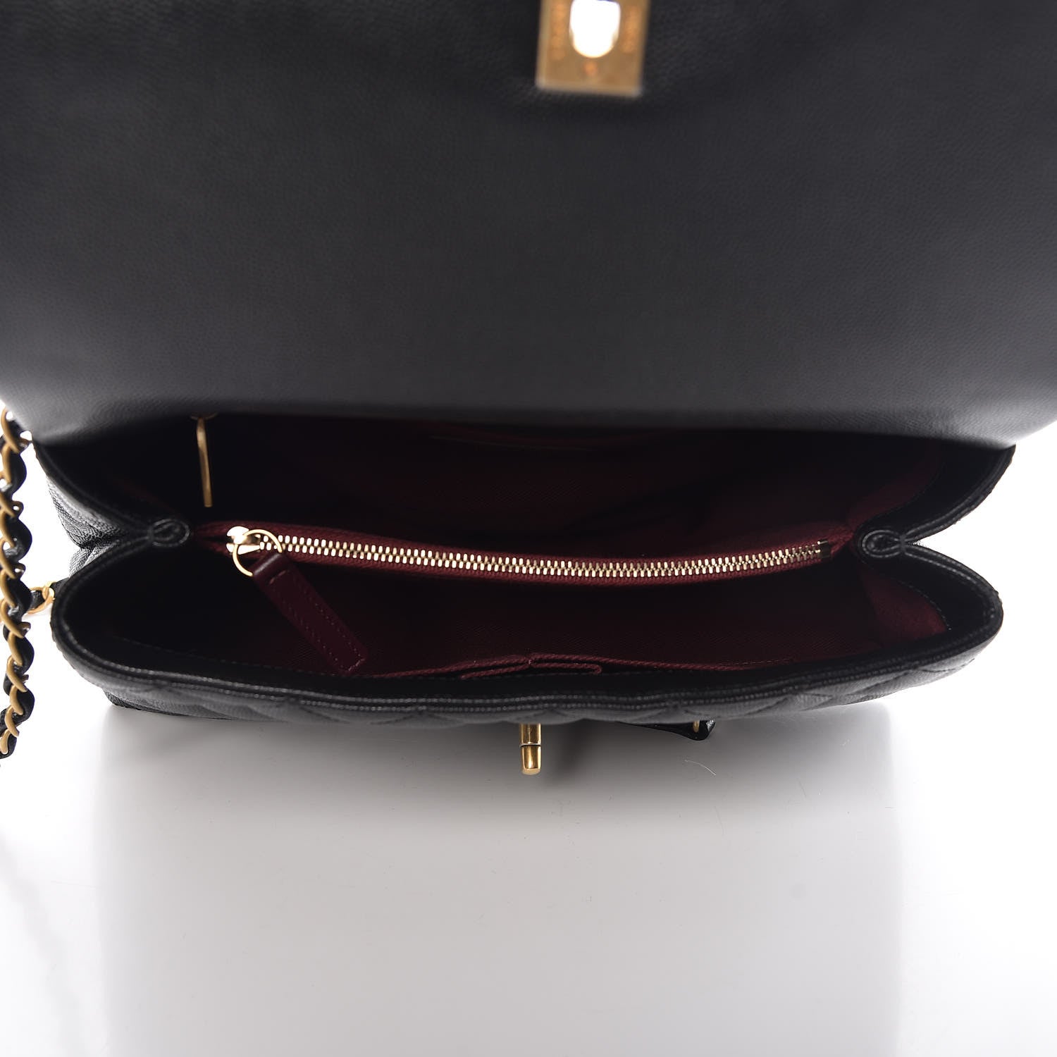 Chanel Caviar Quilted Small Coco Handle Flap Black 5 of 8