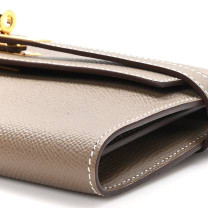 Hermes Epsom Kelly Longue Wallet Etoupe 12 of 13