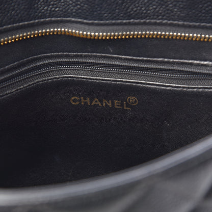 Chanel Caviar Quilted Medallion Tote Black 6 of 13
