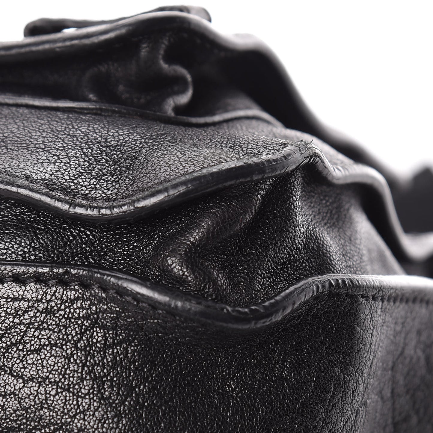 Lambskin PS1 Mini Pouch Messenger Black