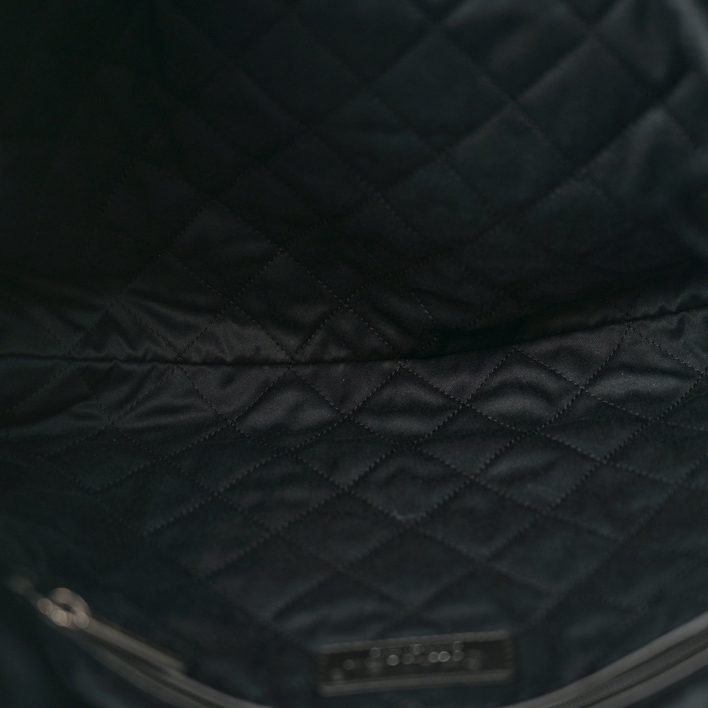 Shiny Calfskin Quilted Small Chanel 22 Black
