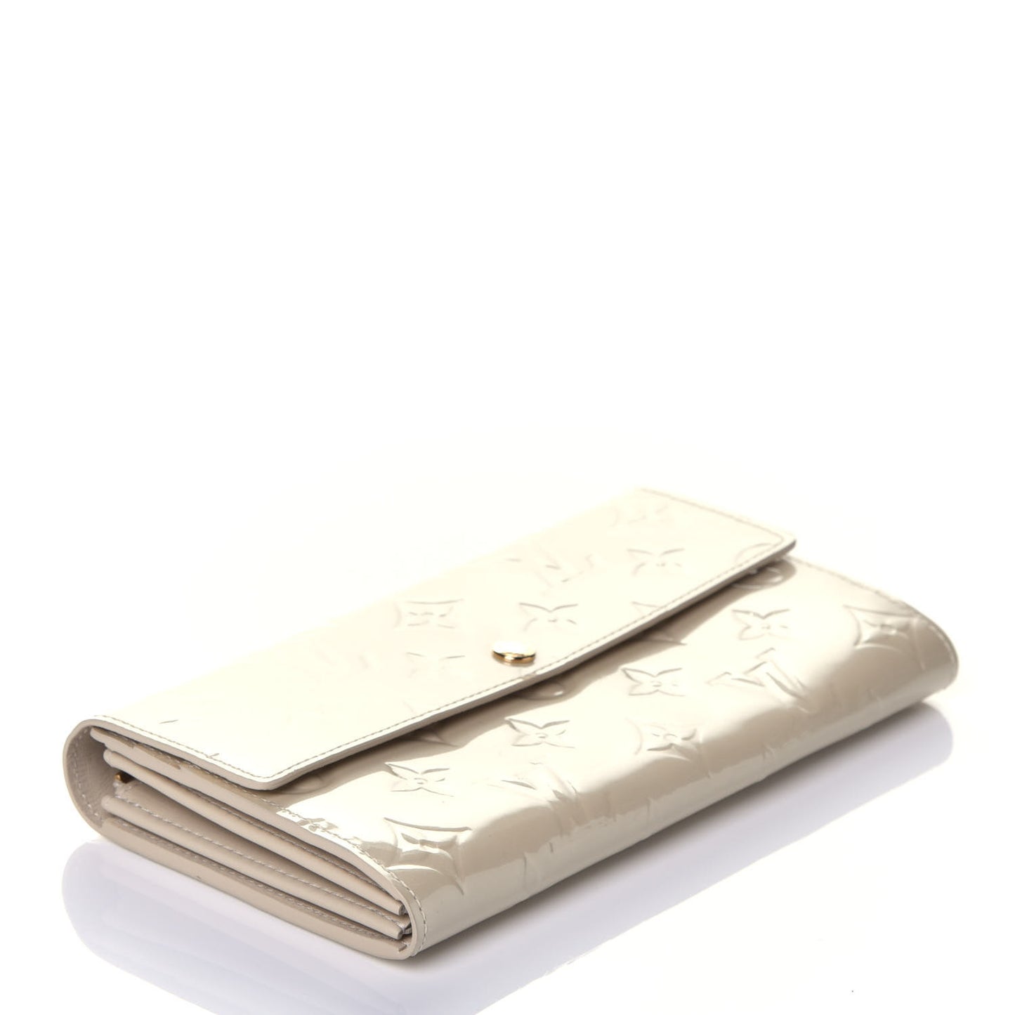Vernis Sarah Wallet Blanc Corail