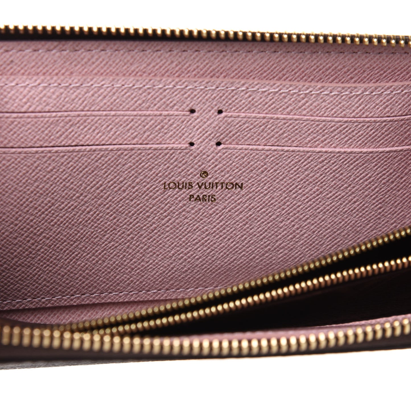 Monogram Clemence Wallet Rose Ballerine