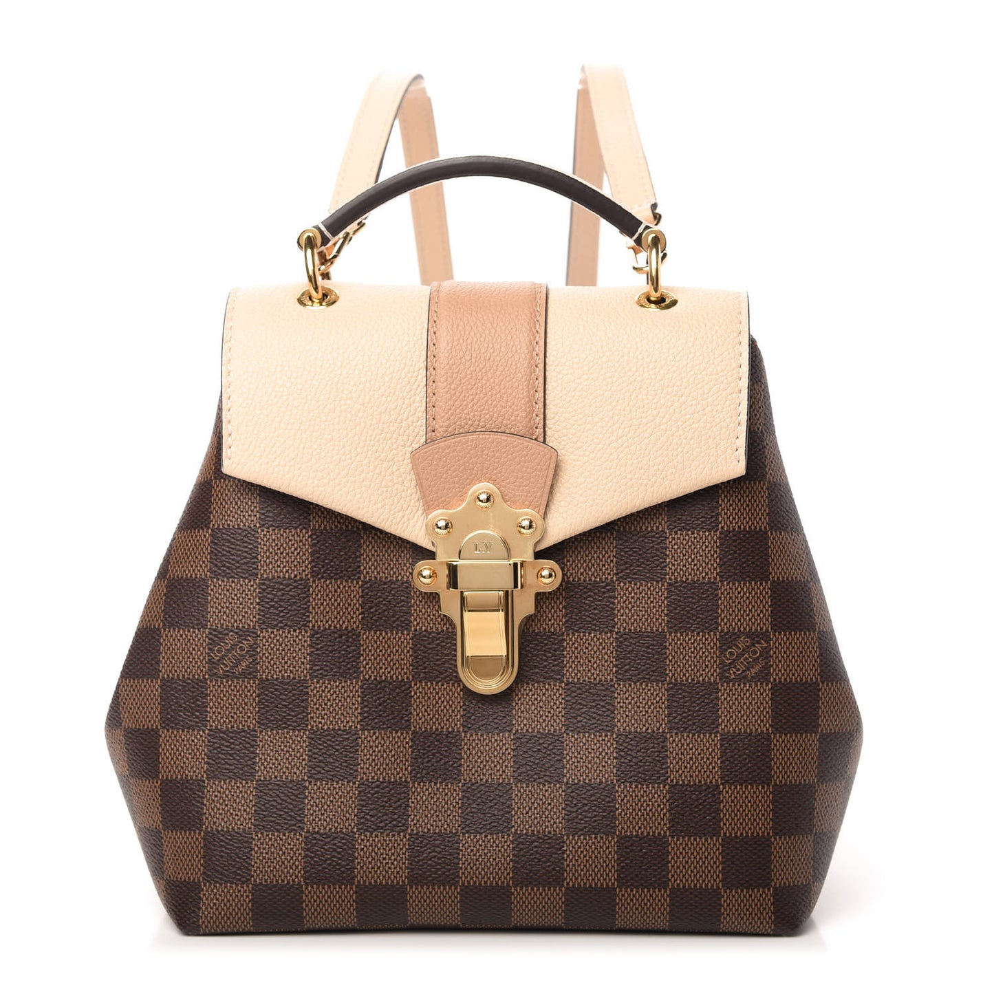 Damier Ebene Clapton Backpack Creme