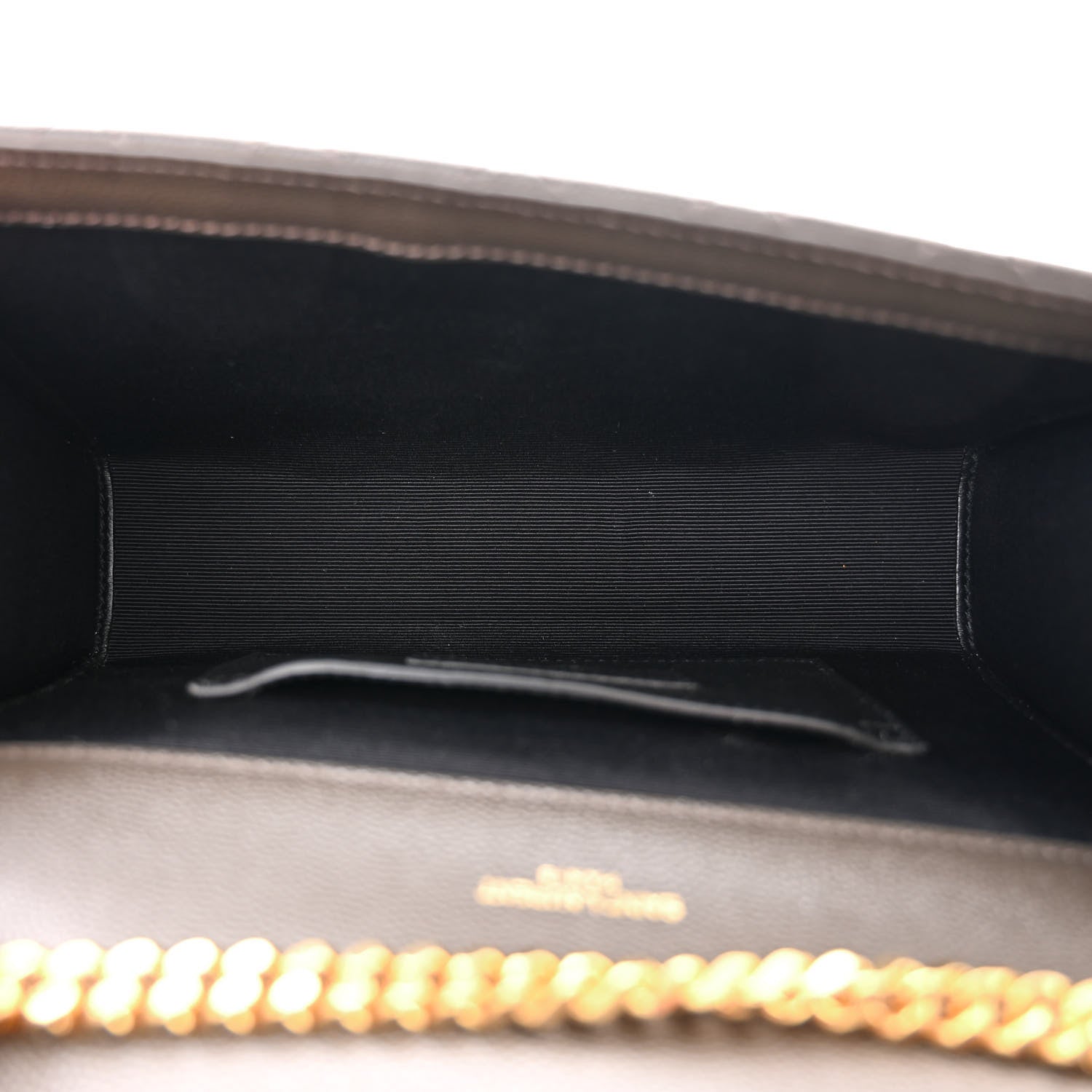 Saint Laurent Grain De Poudre Textured Mixed Matelasse Triquilt Small Monogram Satchel Pebble 5 of 9