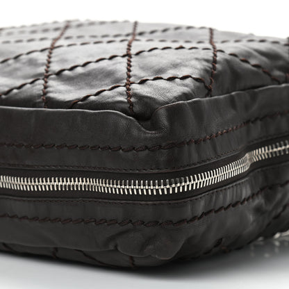 Chanel Calfskin Stitched Expandable Tote Brown 9 of 11