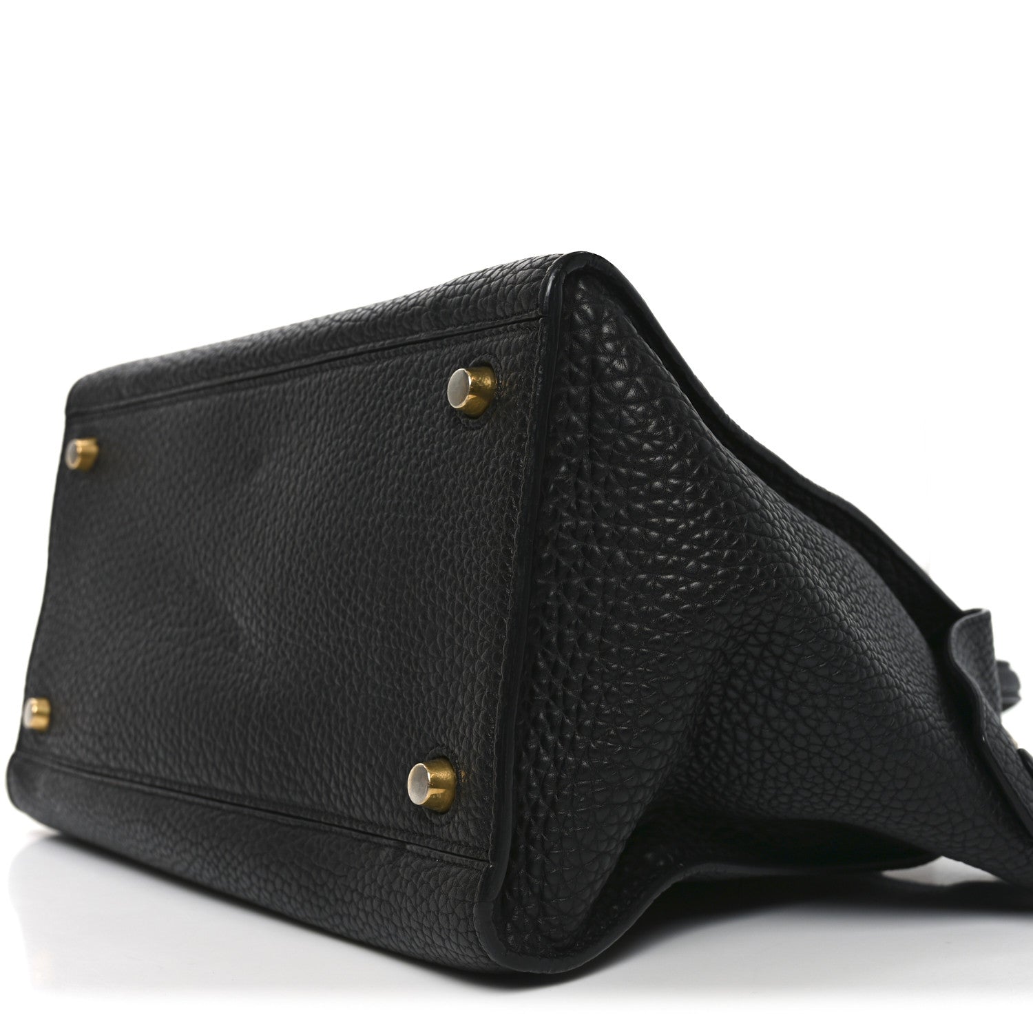 Celine Bullhide Calfskin Medium Ring Bag Black 16 of 18
