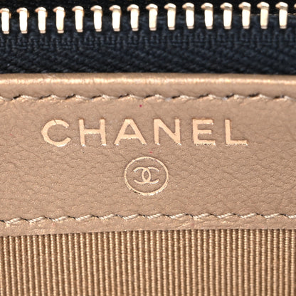 Chanel Goatskin Stitched Small Chic Pearls Clutch With Chain Black 8 of 12