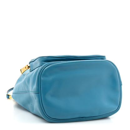 Prada Light Calfskin Saffiano Mini Bucket Crossbody Bag Voyage 4 of 14