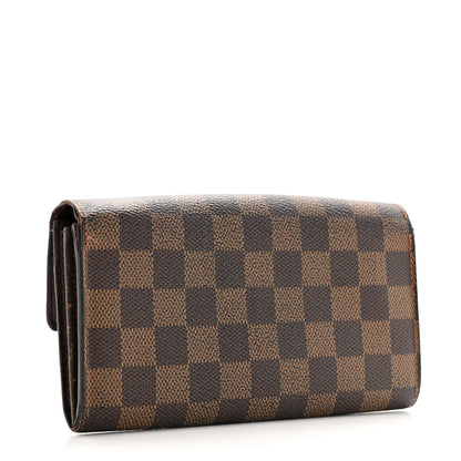 Louis Vuitton Damier Ebene Sarah Wallet 3 of 14