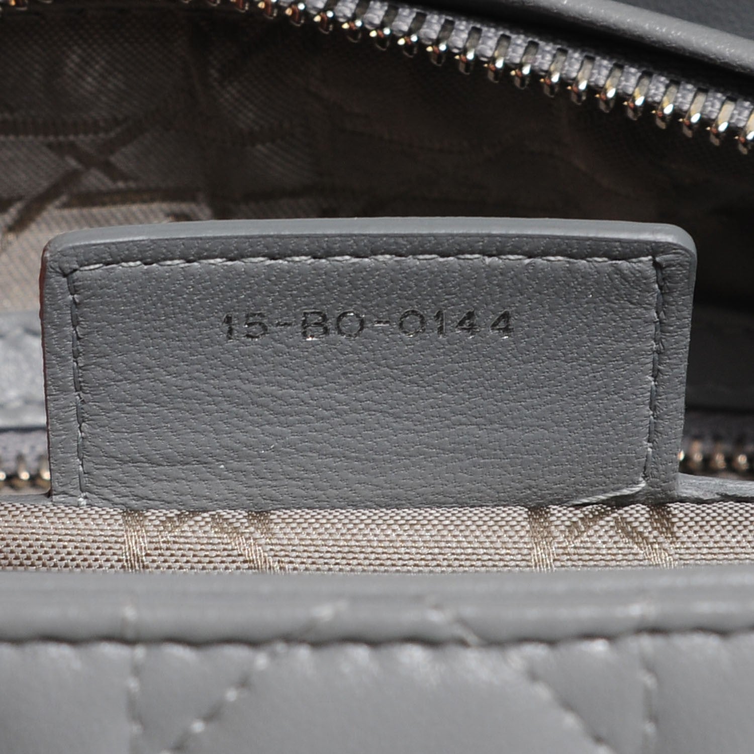 Christian Dior Lambskin Cannage Medium Lady Dior Grey 7 of 9