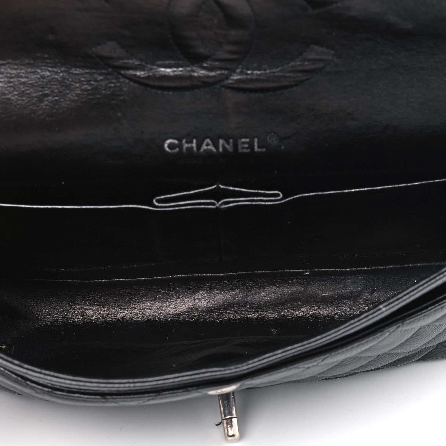Chanel Caviar Quilted Medium Double Flap Bijoux Chain Black 4 of 8