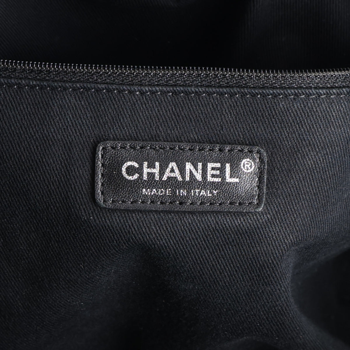 Chanel Canvas Pearl Medium Deauville Tote Black 6 of 10