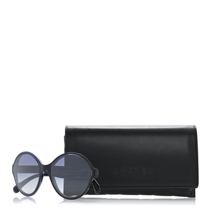 Chanel Acetate Polarized Round CC Sunglasses 5387 Blue 8 of 8