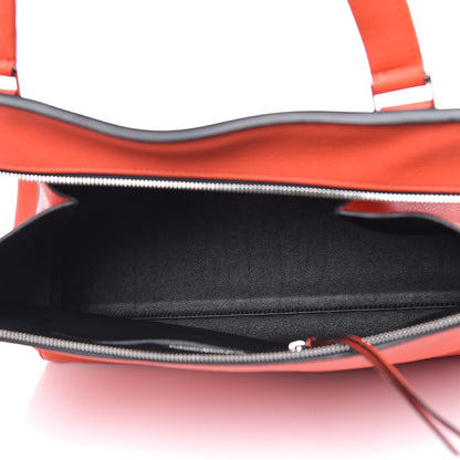 Celine Grained Calfskin Medium Edge Shoulder Bag Vermillion 5 of 16