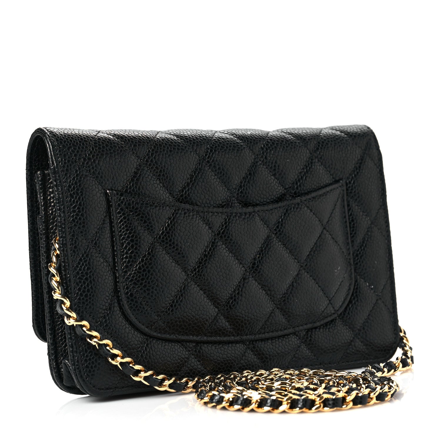 Chanel Caviar Quilted Wallet On Chain WOC Black 3 of 11