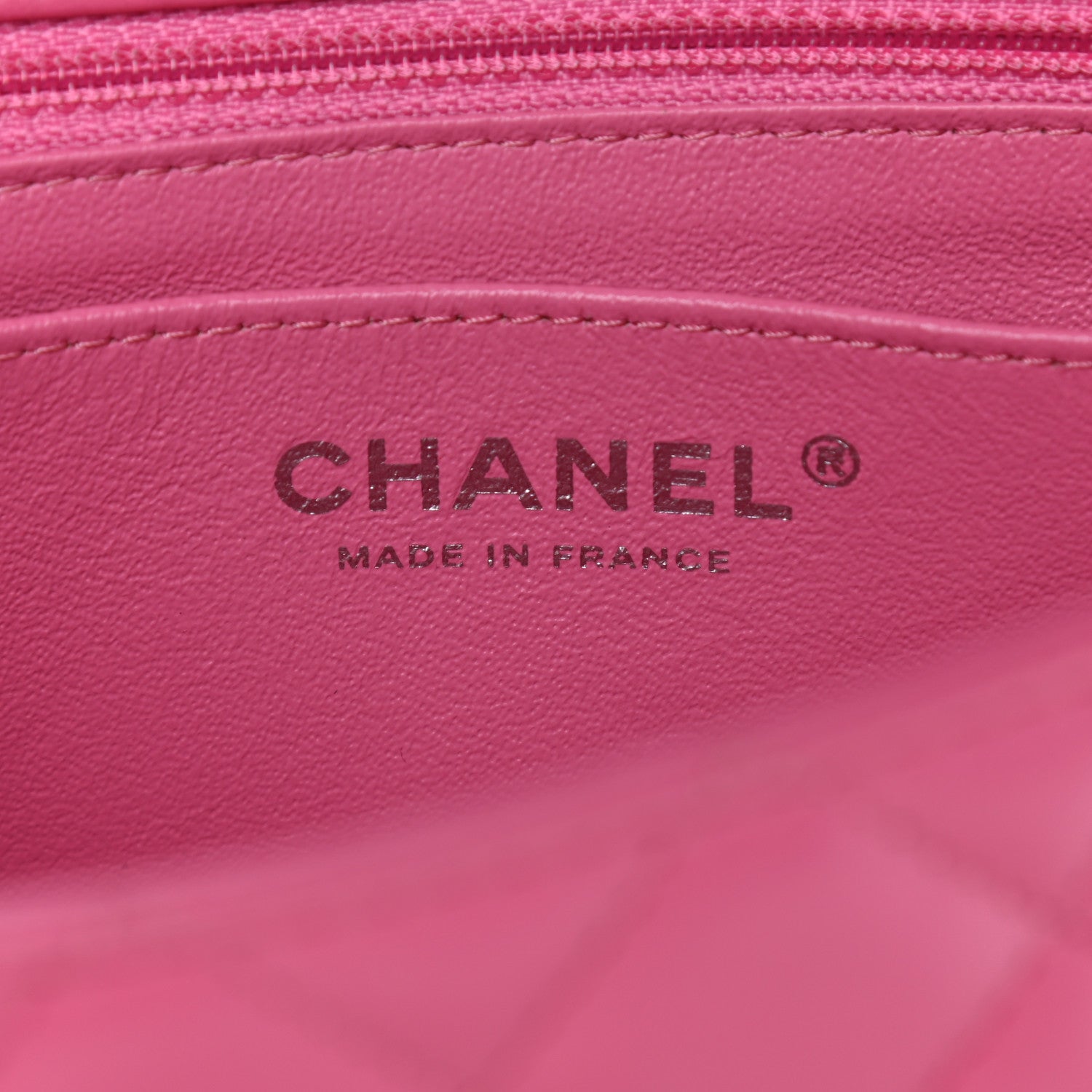 Chanel Lambskin Quilted Mini Rectangular Flap Pink 5 of 9