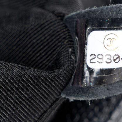 Chanel Caviar Chevron Quilted Medium Boy Flap Black 7 of 10