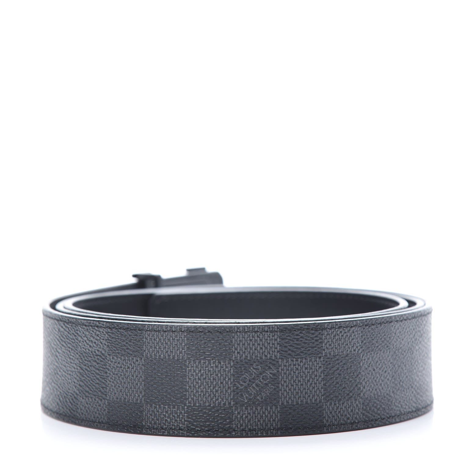 Louis Vuitton Damier Graphite LV Initiales Belt 120 48 2 of 7
