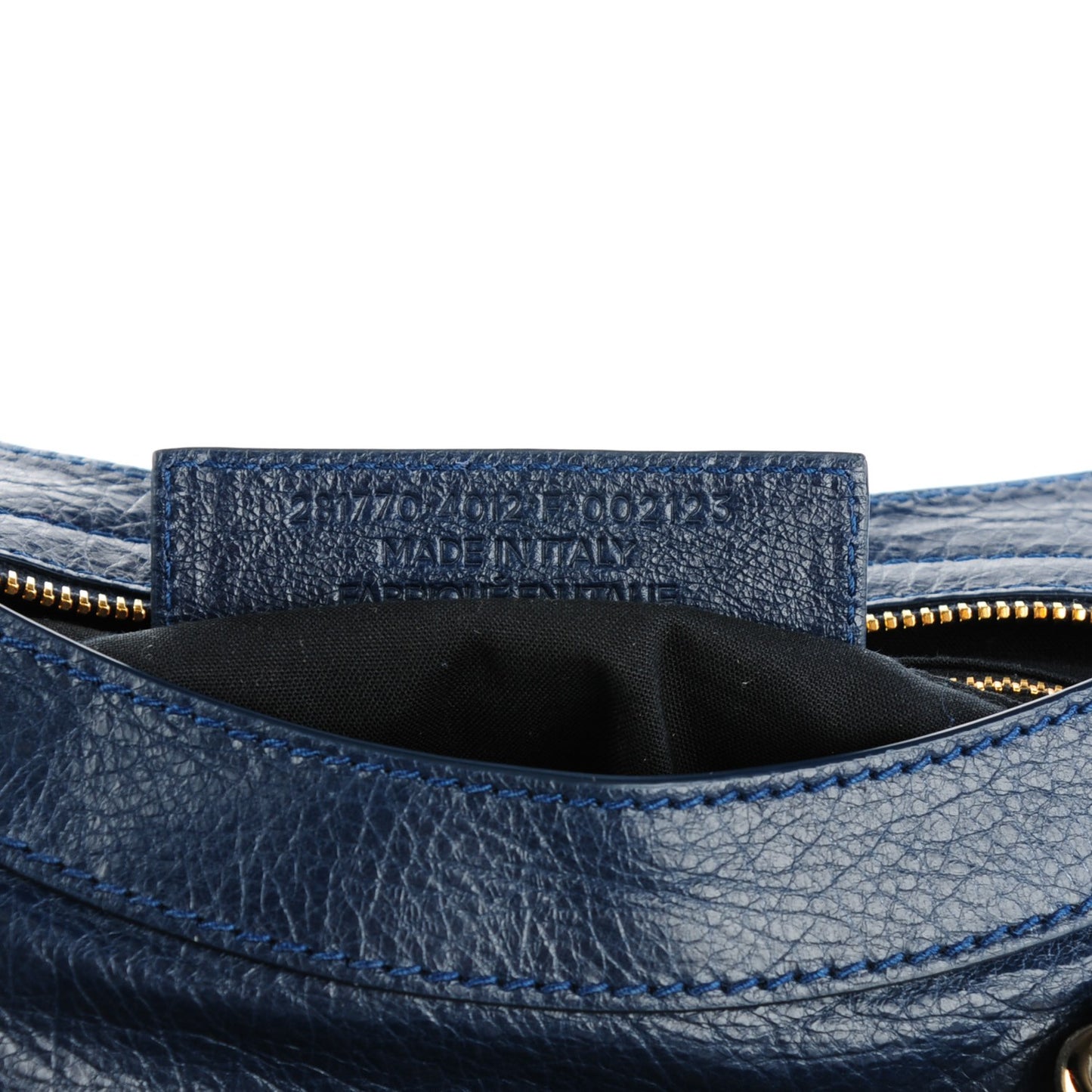 Agneau Giant 12 Gold Hardware City Bleu Obscur