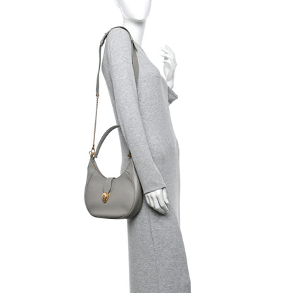 Bulgari Urban Grain Smooth Calfskin Serpenti Ellipse Shoulder Bag Foggy Opal 2 of 9