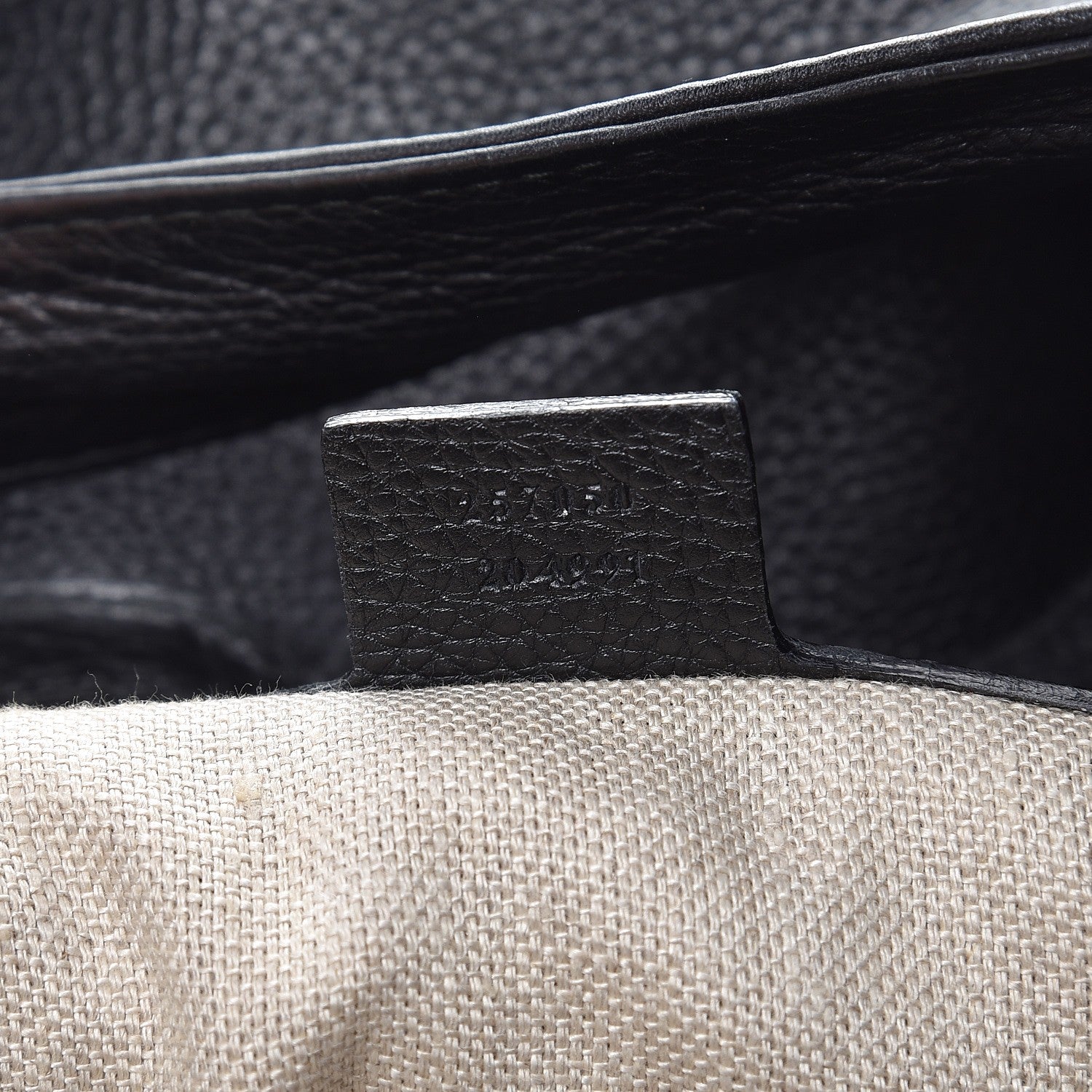 Gucci Calfskin Greenwich Medium Shoulder Bag Black 7 of 8