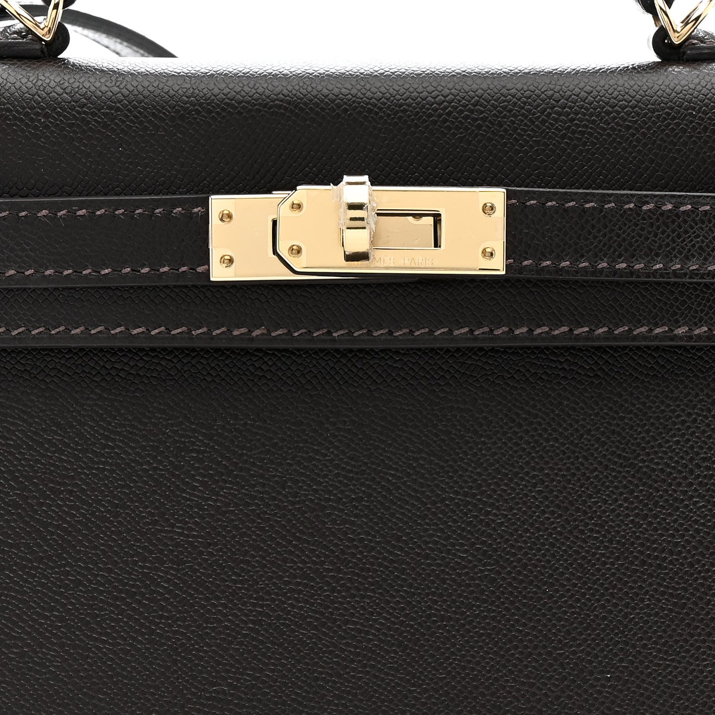 Madame Calfskin Mini Kelly Sellier 20 Bai Brun