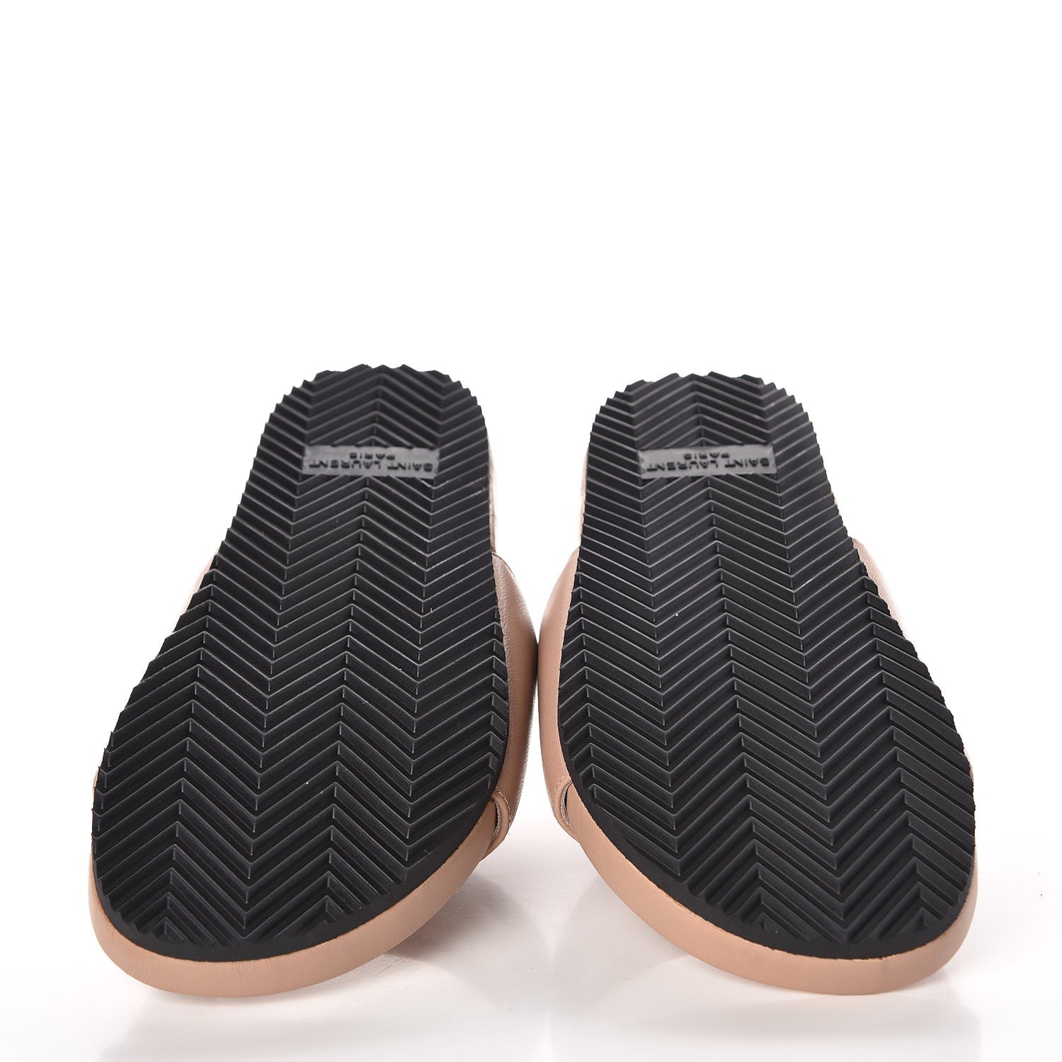 Saint Laurent Lambskin Joan Slide Sandals 35 Nude 5 of 10