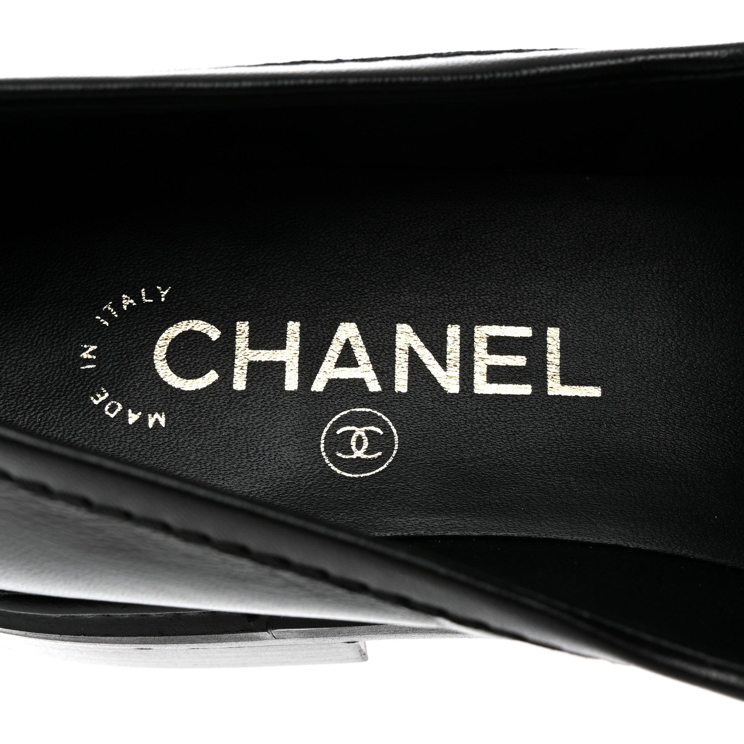 Chanel Lambskin Quilted CC Turnlock Loafers 38.5 Black 6 of 9