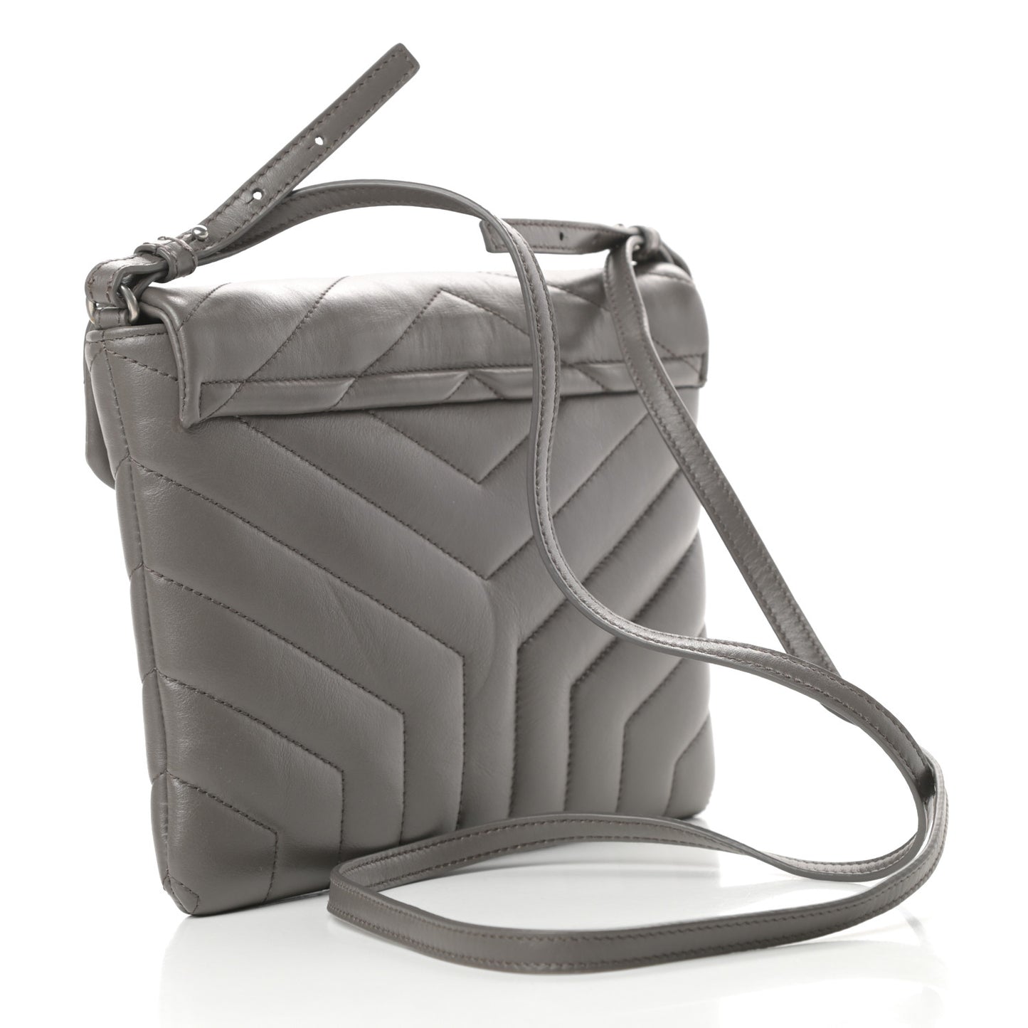 Calfskin Y Quilted Monogram Loulou Flap Bag Earth