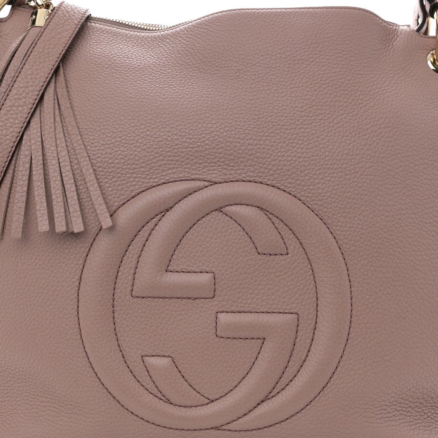 Gucci Pebbled Calfskin Large Soho Hobo Dark Cipria 8 of 10