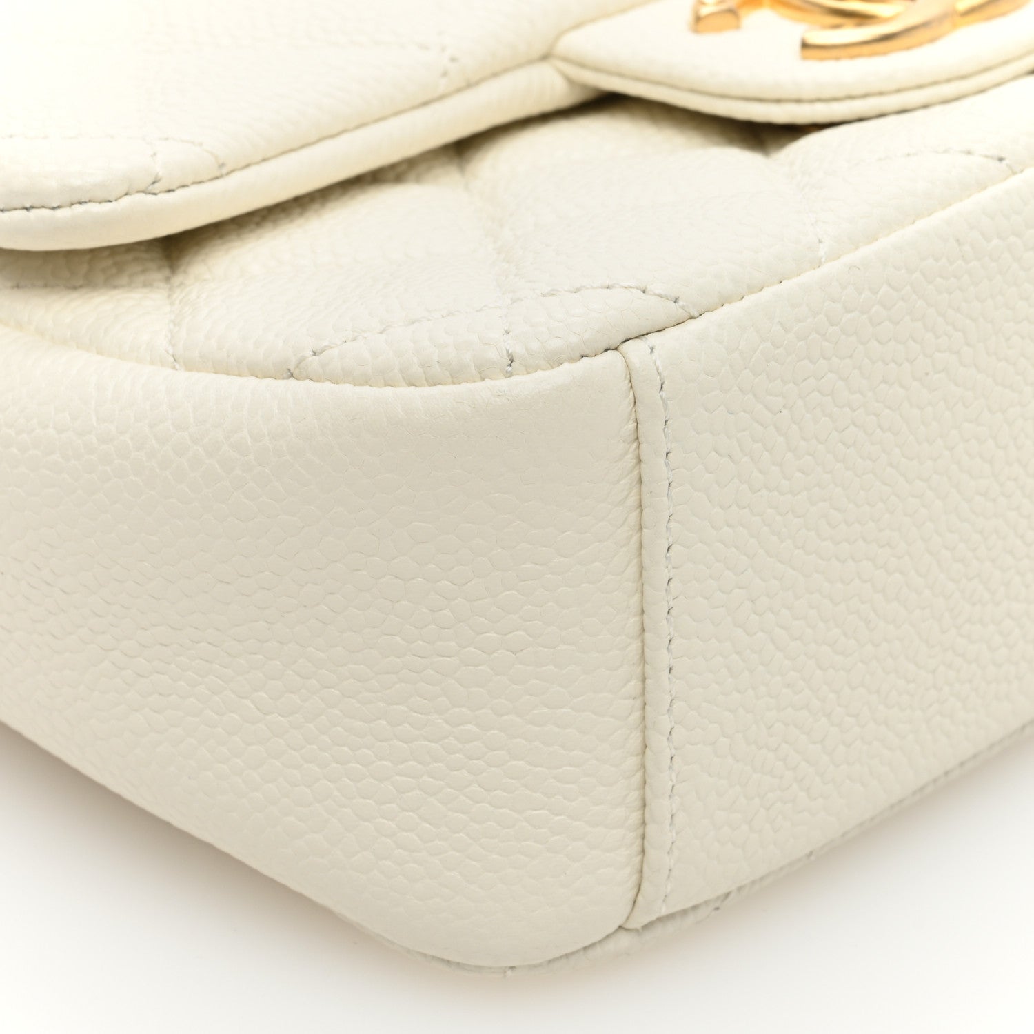 Chanel Caviar Quilted Mini Chain Soul Flap White 9 of 10