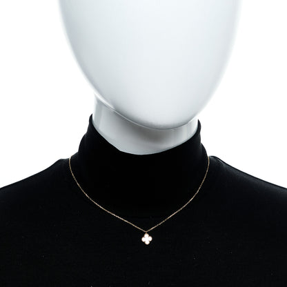 Van Cleef & Arpels 18K Yellow Gold Mother of Pearl Sweet Alhambra Pendant Necklace 2 of 7