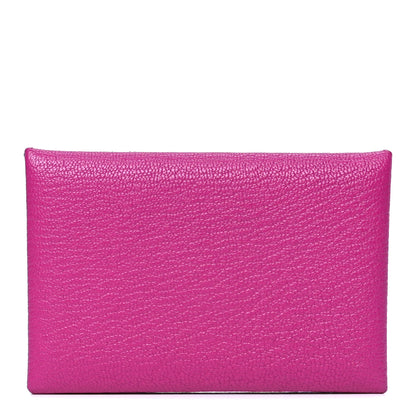 Hermes Chevre Mysore Calvi Card Case Rose Pourpre 1 of 4