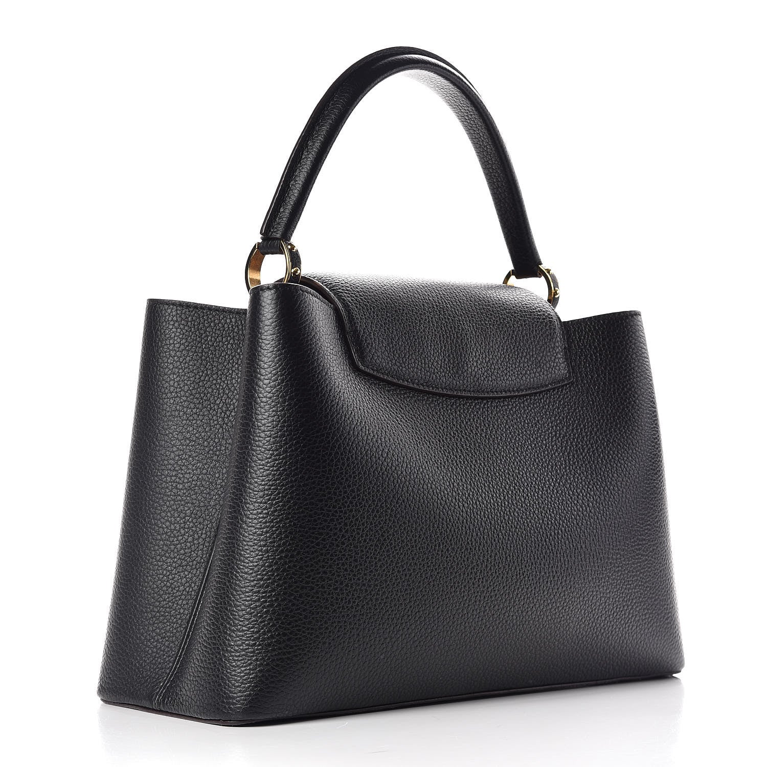 Louis Vuitton Taurillon Capucines MM Black 3 of 10