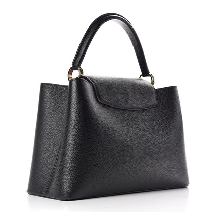 Louis Vuitton Taurillon Capucines MM Black 3 of 10