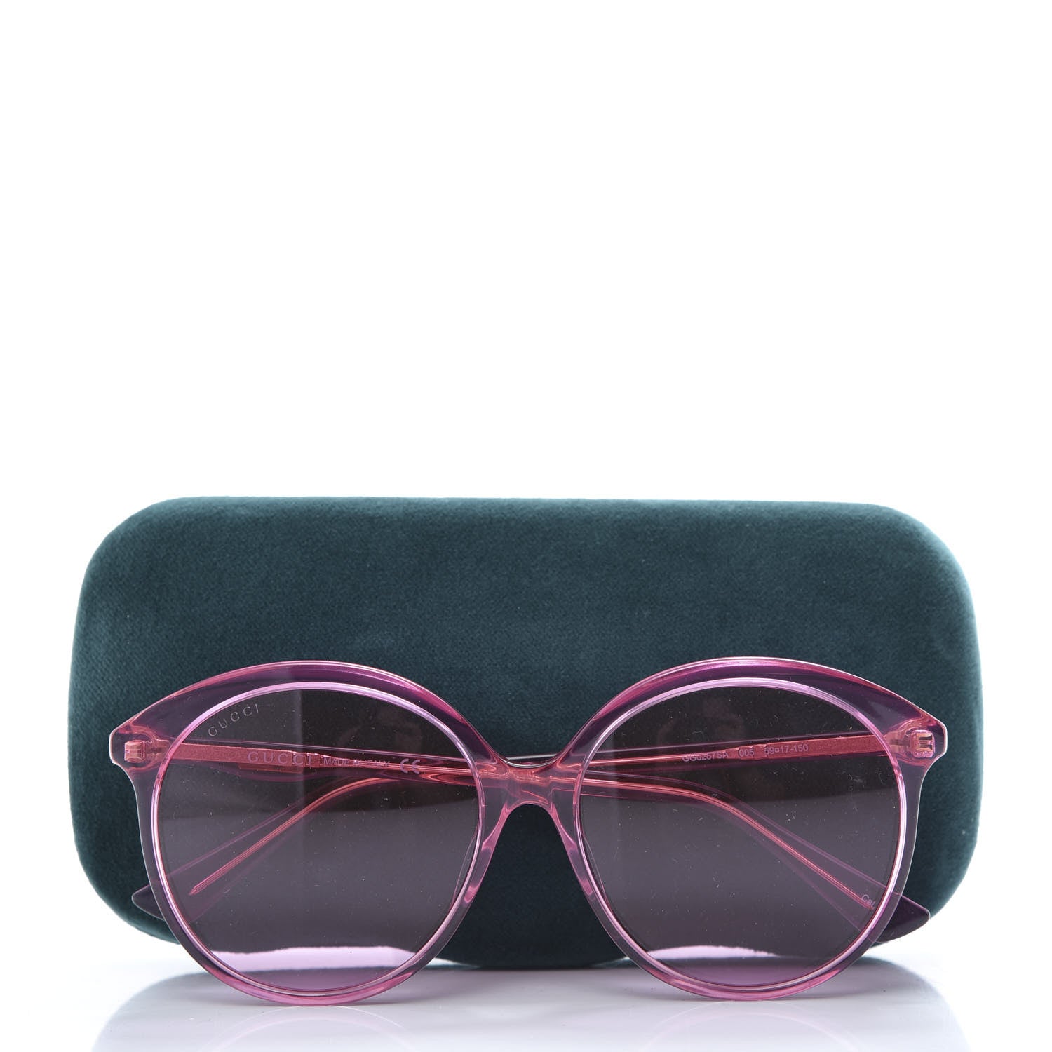 Gucci Acetate GG Sunglasses GG0257S Pink 8 of 8