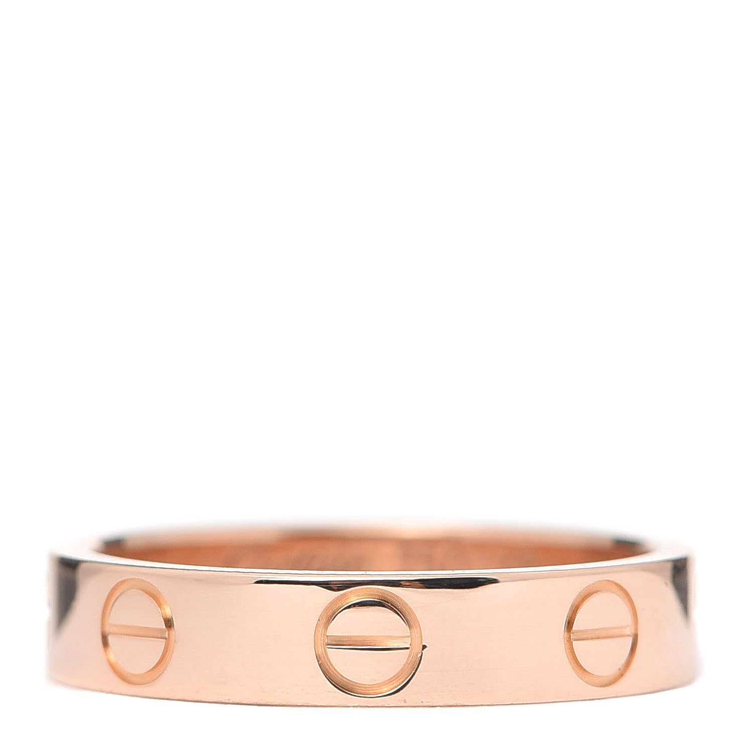 Cartier 18K Pink Gold 3.5mm LOVE Wedding Band Ring 48 4.5 1 of 4