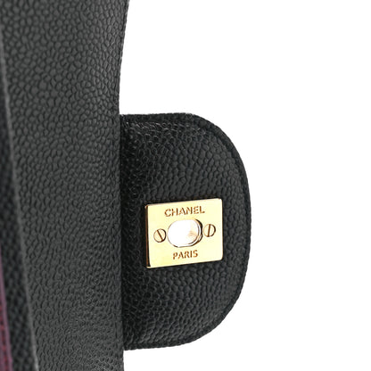 Chanel Caviar Quilted Jumbo Double Flap Black 7 of 12