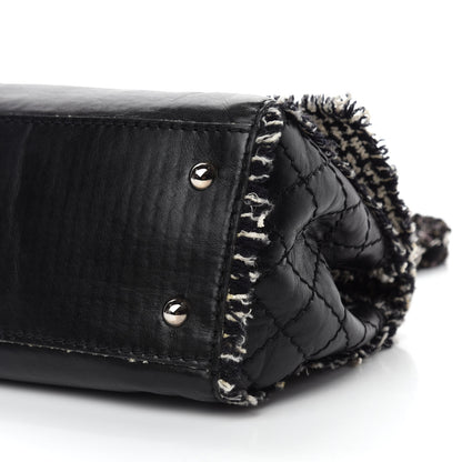 Chanel Tweed Calfskin Tweedy Single Flap Black 7 of 14