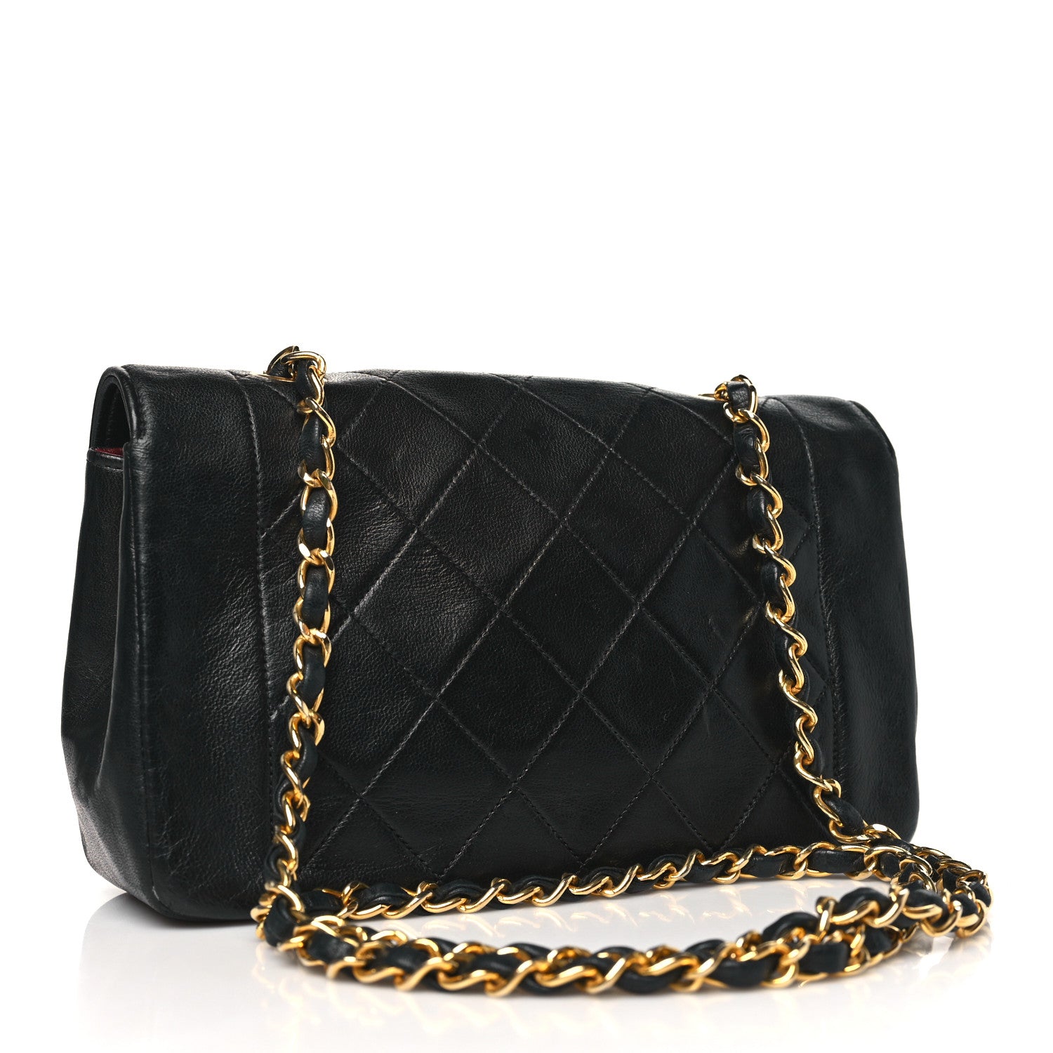 Chanel Lambskin Quilted Small Single Flap Black 3 of 10