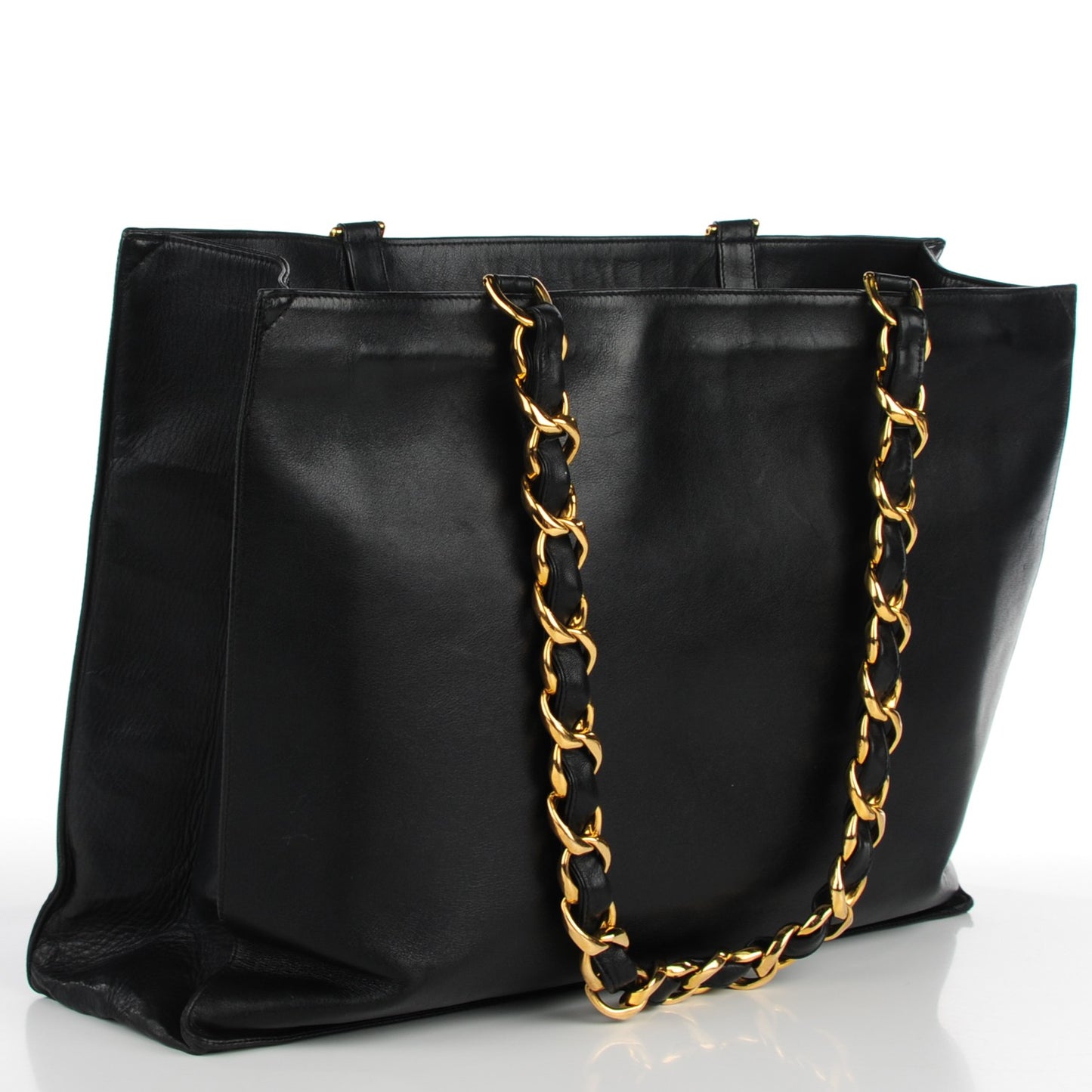 Lambskin Jumbo Shoulder Bag Black