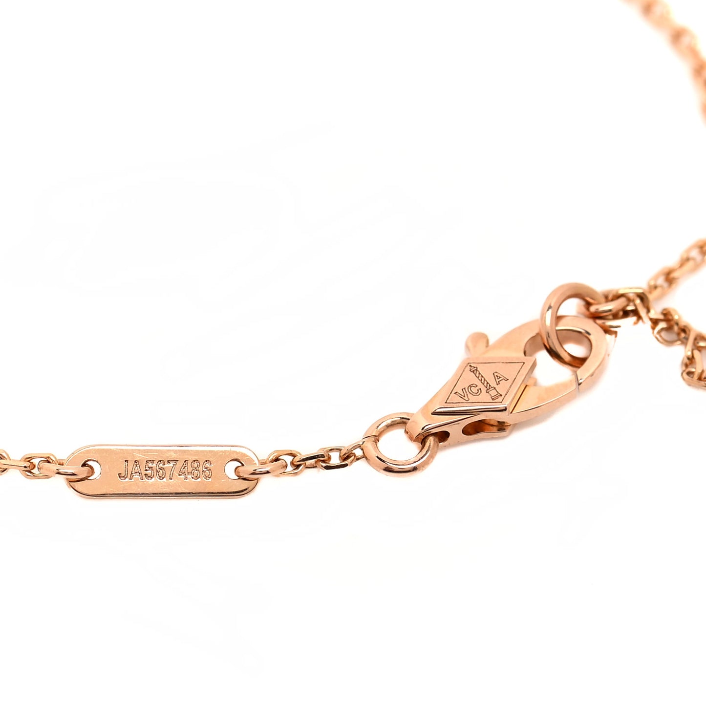 18K Rose Gold Carnelian Sweet Alhambra Bracelet