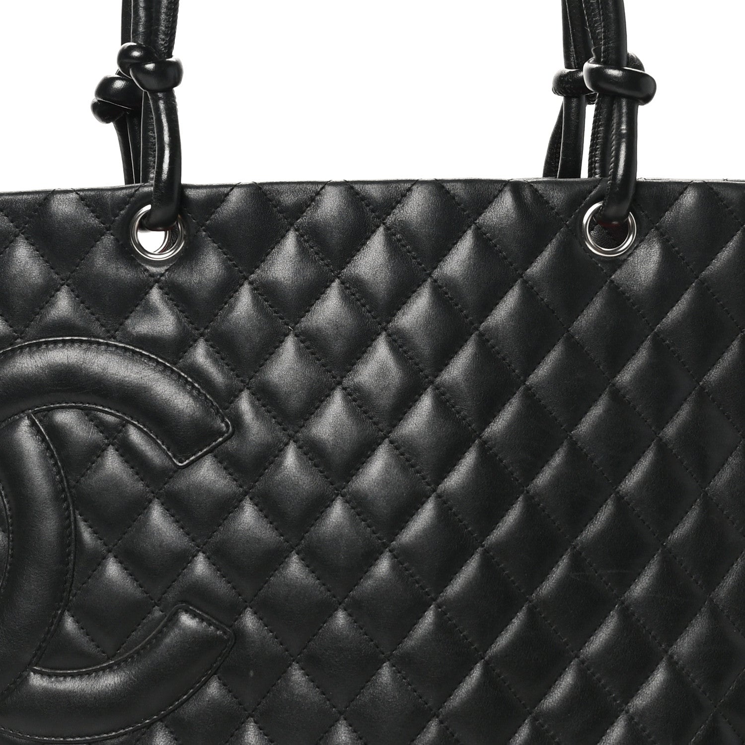 Chanel Calfskin Quilted Large Cambon Tote Black 8 of 10